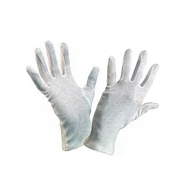 Bomullshandskar 12 par, beige arbetshandskar, CE