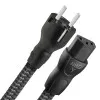 NRG-Y3 Nätkabel 2m 230V Schuko IEC med LGC-ledare, AudioQuest