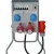 Elcentral IP442 terminaler, 2 x 230V, 1 x 32A 5P, 1 x 16A 5P, jordfelbrytare, omkopplare, kabel