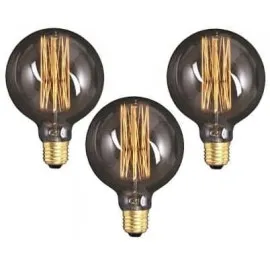 Vintage bulbs, E27 G8040W Edison 3 bulbs