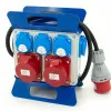 Elcentral IP54 2 x 16A 5P, 3 x 230V 16A, 1.5m förstärkt kabel 16A 5P, ELS