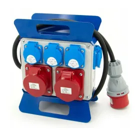 Elcentral IP54 2 x 16A 5P, 3 x 230V 16A, 1.5m förstärkt kabel 16A 5P, ELS