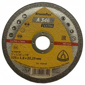 Kapskiva för metall 10st 125 x 1.6 x 22 Kroneflex A346, Klingspor
