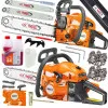 Petrol Chainsaw 40-45 cm Guide Bars, 5.2 hp 58 cm³ 2-Stroke, incl. Accessories