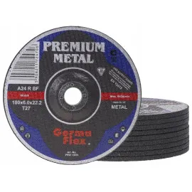 Kapskiva för metall 10st 180 x 6x22, T27 (8500rpm), Germa Flex