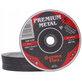 Kapskiva för metall 10st 180 x 1.6 x 22, T41 (8500rpm), Germa Flex