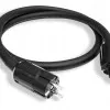 Shielded Mains Cable 1.3 m 10AWG for Hi-Fi, Schuko - IEC C7 16A 250V