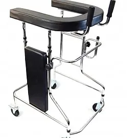 Gåstativ, rollator med sits, max 100 kg, för rehabilitering och äldre, Timago