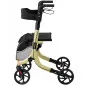 Rollator lättvikt, hopfällbar, bekväm sits, väska, max 136 kg, inom- och utomhusbruk, Uniprodo Harmony