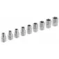 Torxhylsor TORX-E, sats 14st E4-E24, 1/2, 3/8, 1/4” hylsor TORX invändiga, Vatfal