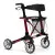 Rollator lättvikt, hopfällbar, bekväm sits, väska, max 130 kg, inom- och utomhusbruk, Vermeiren Quadri Light