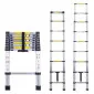 Teleskopstege 290-620 cm, kompakt utfällbart stege, aluminium, max 150 kg, CE