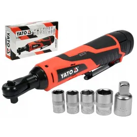 Sladdlös spärrskaft 45Nm, 1/2, 12V batteri 2, 0 Ah, YATO