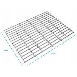 Stainless steel rack for grill, smoker etc, 45 x 45 cm INOX
