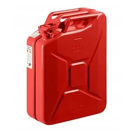 Bensindunk 20L Jeepdunk Metall 0,8mm Stål med Tätning Grön Röd Svart, Gelg