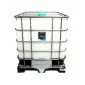 Spolarvätska 1000 l sommar, IBC tank med kran, i stålbur, Camtril