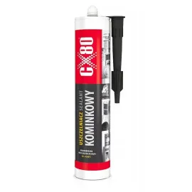 Fogmassa eldfast, 3st, för eldstäder, glas och metall värmebeständig upp till +1250°C, 300 ml x 3, CX80