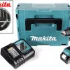 Borrskruvdragare 18V Borstlös 54 Nm 2x5,0Ah Batterier Snabbladdare Makpac, Makita