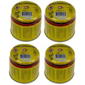 4 gaspatroner till gaskök, 190g/st
