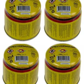 4 gaspatroner till gaskök, 190g/st
