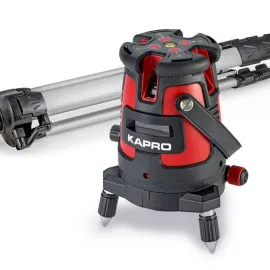 Självnivellerande krysslinjelaser 6 laserstrålar, 30m, laserpass Kapro 875 S Prolaser