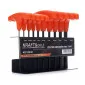 10Pcs T Handle Hexagon Key set. Contents:2.0; 2.5; 3.0; 4.0; 4.5; 5.0; 5.5; 6.0; 8 .0; 10.0; with Metal Stand. Keys Blackened