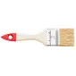 Pensel 10st, natur flat 25.4 mm, kort trähandtag