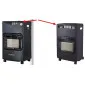 Gas Heater 4, 2kW with Swedish Gas Regulator, Hose, Infrared Gas Heater, Foldable.
