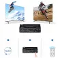 HDMI Switch Audio Extractor SPDIF 4K - 2 x HDMI, ARC, DHCP 2.2, Toslink, Coax, remote