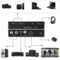 HDMI Switch Audio Extractor SPDIF 4K - 2 x HDMI, ARC, DHCP 2.2, Toslink, Coax, remote