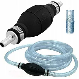 Bränsleslang, bensinslang med pump, bensinpump 200 cm