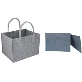 Felt bag, practical hand-sewn bag for warehouse shopping, etc. can be folded