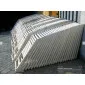 Folding natural wood garden chair, 180 kg