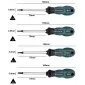 Triangle Screwdrivers, set of 4 screwdrivers with triangular-shaped tips, magnetic.