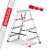 Pall 81 cm, hopfällbart mini stege, aluminium, max 125 kg, BAULICH