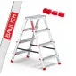 Pall 81 cm, hopfällbart mini stege, aluminium, max 125 kg, BAULICH