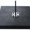 Flaggfot markplatta av gummi 17 kg 50 x 50 cm