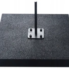 Flaggfot markplatta av gummi 17 kg 50 x 50 cm