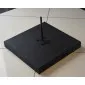 Flaggfot markplatta av gummi 17 kg 50 x 50 cm