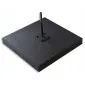 Flaggfot markplatta av gummi 17 kg 50 x 50 cm