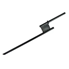 Ground Spike Type Flag Base, Black Lacquered Steel