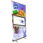 RollUp 85 x 200 cm, bildkasset, väska, eget tryck på, eko-vänligt 1440dpi