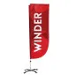 Beach Flags, winder banners with print 220 x 70 cm