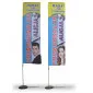 Beach Flags, winder banners with print 220 x 70 cm