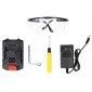 Chainsaw cordless with 2 batteries 2Ah 21V, Crosscut Saw 4, charger, bag, Kraft & Delle
