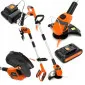 Grass trimmer, battery operated 18V, 2000mAh battery and charger, 26 cm, Kraft & Delle