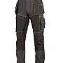 Arbetsbyxor Jeans m, svarta förstärkta, CE, LAHTI