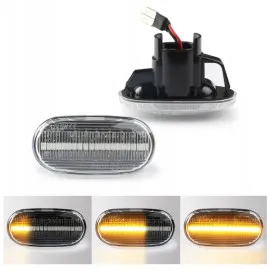 Vita LED blinkers för Honda, orange vandrande ljus, 2 st