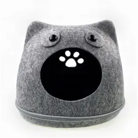 Igloo kattbädd eller hundbädd, filt 41 x 36 x 33 cm, Feutrine