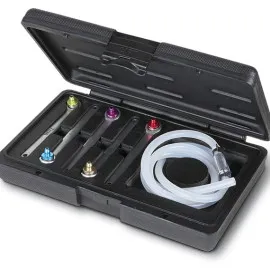 Bromsluftningssats 6 Delar med Bromsrörsnycklar 7-11 mm, Slangar, Plastväska, BETA Tools